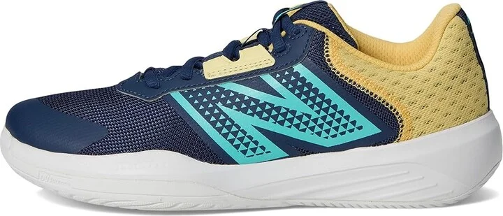 New Balance 696v6 Tennis Shoes Women's Tennis Shoes White/Cyber Jade : 6 B - Medium, Synthetic/Textile - Image 6