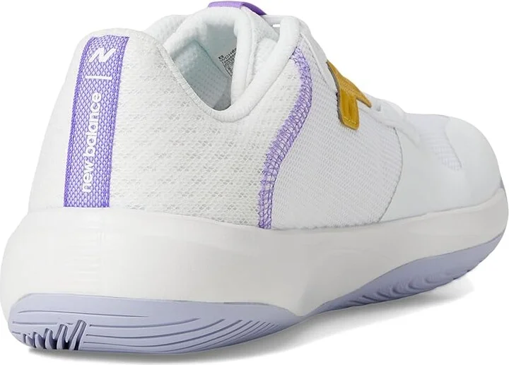 New Balance 696v6 Tennis Shoes Women's Tennis Shoes White/Daybreak : 10 D - Wide, Synthetic/Textile - Image 4