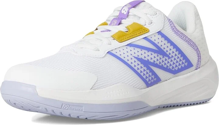 New Balance 696v6 Tennis Shoes Women's Tennis Shoes White/Daybreak : 10 D - Wide, Synthetic/Textile - Image 5