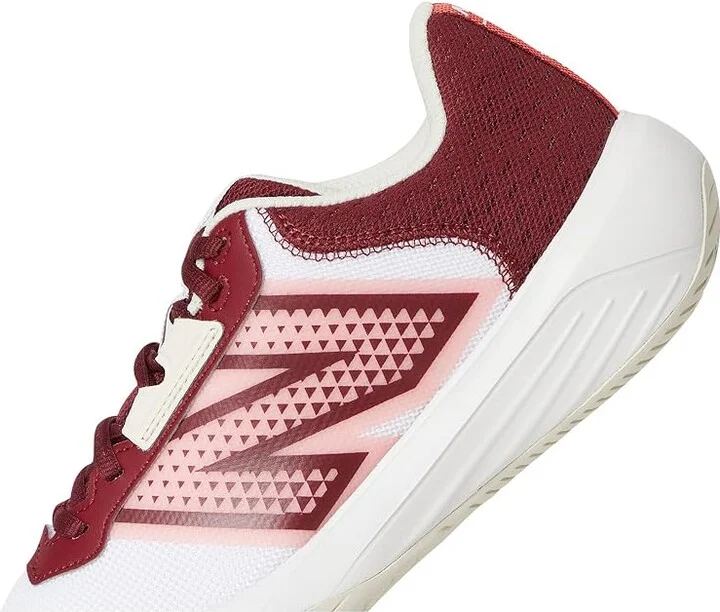 New Balance 696v6 Tennis Shoes Women's Tennis Shoes White/Monarch Burgundy : 11 B - Medium, Synthetic/Textile - Image 7