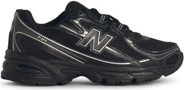 New Balance '740' Black Mesh Sneakers
