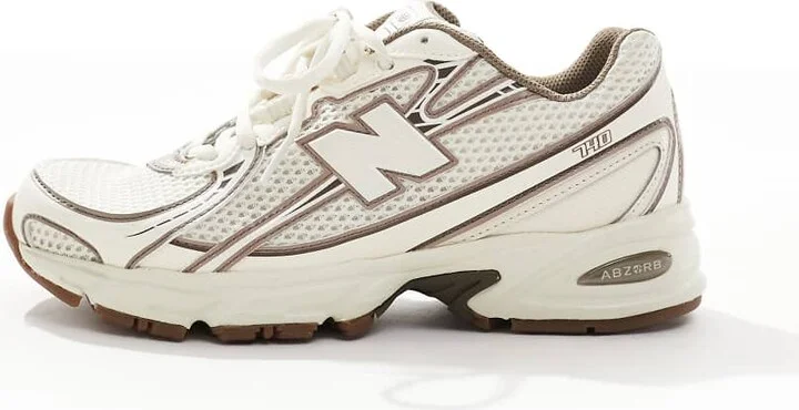 New Balance 740 in beige and brown - Exclusive to ASOS - Image 2