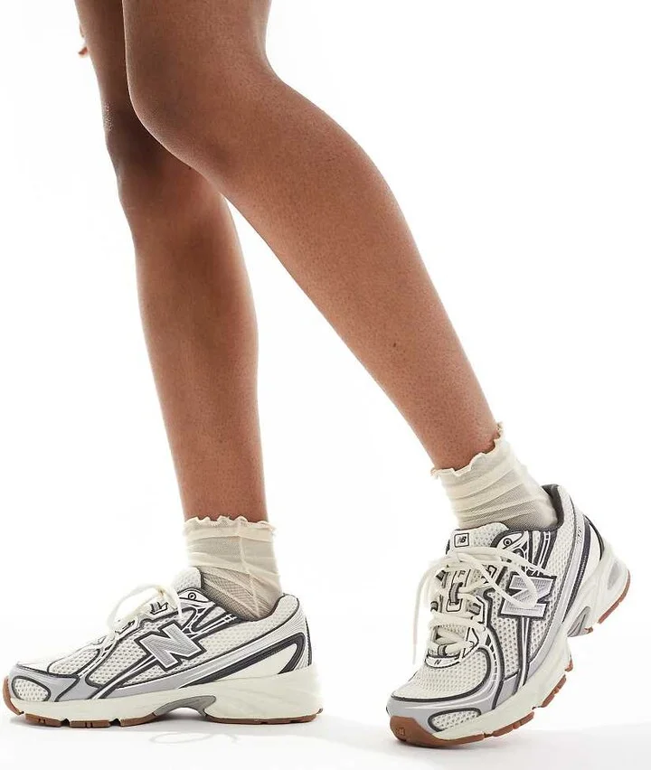 New Balance 740 sneakers in beige and gray - Exclusive to ASOS