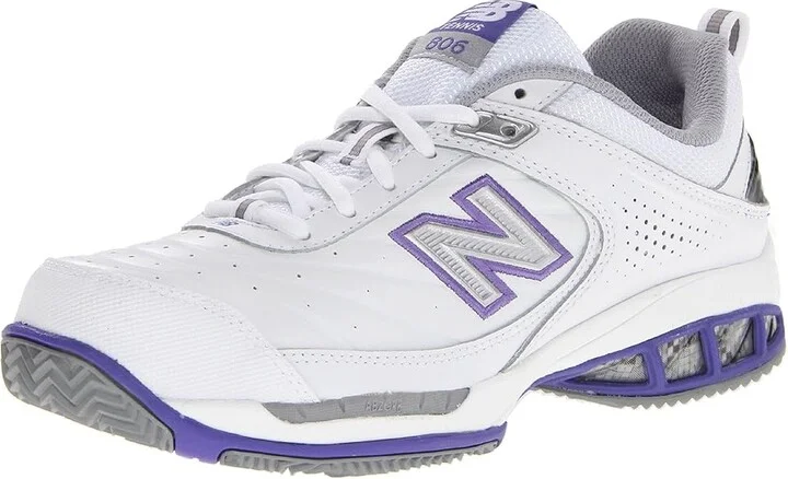 New Balance 806 Tennis Shoes Women's Tennis Shoes White : 5 B - Medium, Leather - Image 2