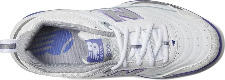 New Balance 806 Tennis Shoes Women's Tennis Shoes White : 5 B - Medium, Leather - Image 3