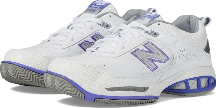 New Balance 806 Tennis Shoes Women's Tennis Shoes White : 5 B - Medium, Leather