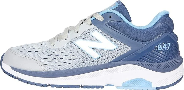New Balance 847v4 Women's Shoes Light Aluminum/Vintage Indigo : 6 2A - Narrow, Textile/Synthetic - Image 6