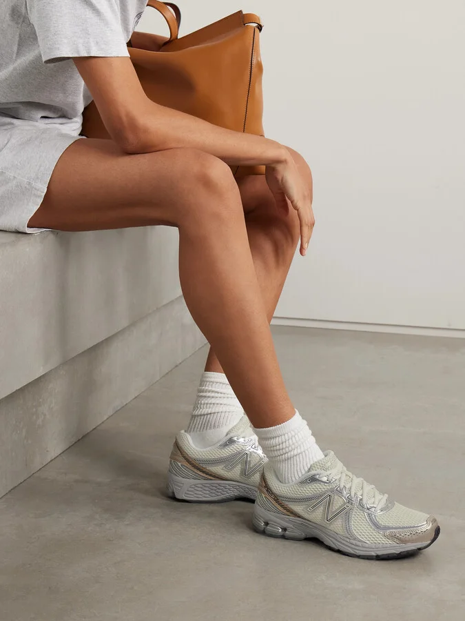 New Balance - 860v2 Ceres Rubber And Leather-trimmed Mesh Sneakers - Neutrals - Image 2