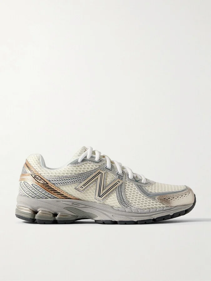 New Balance - 860v2 Ceres Rubber And Leather-trimmed Mesh Sneakers - Neutrals