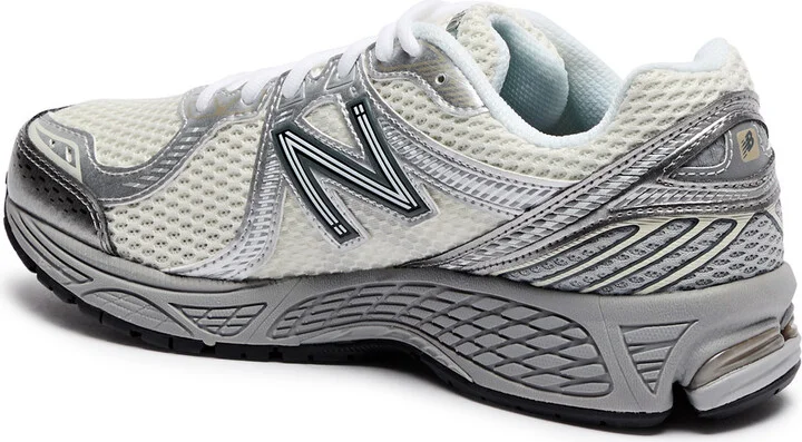 New Balance 860v2 Panelled Mesh Sneakers Light Grey UK3.5 - Image 2