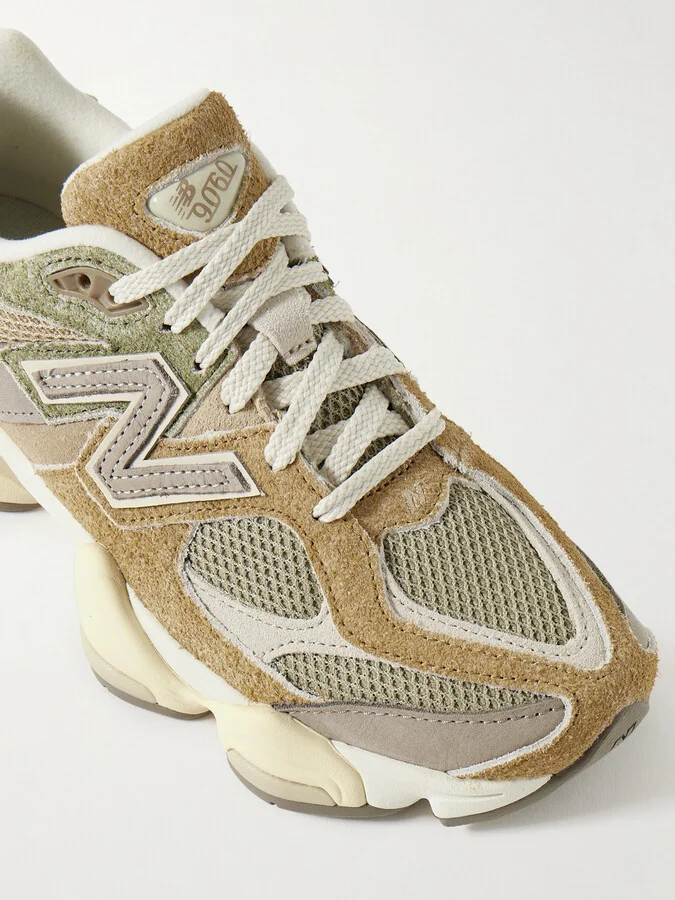 New Balance - 9060 Nubuck-trimmed Suede And Mesh Sneakers - Neutrals - Image 4
