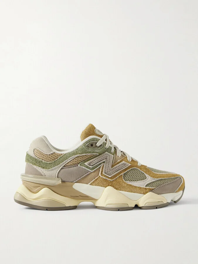 New Balance - 9060 Nubuck-trimmed Suede And Mesh Sneakers - Neutrals