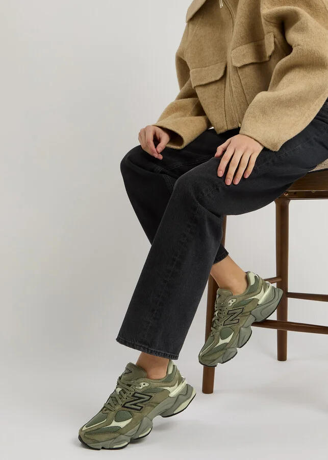 New Balance 9060 Panelled Mesh Sneakers - Image 5