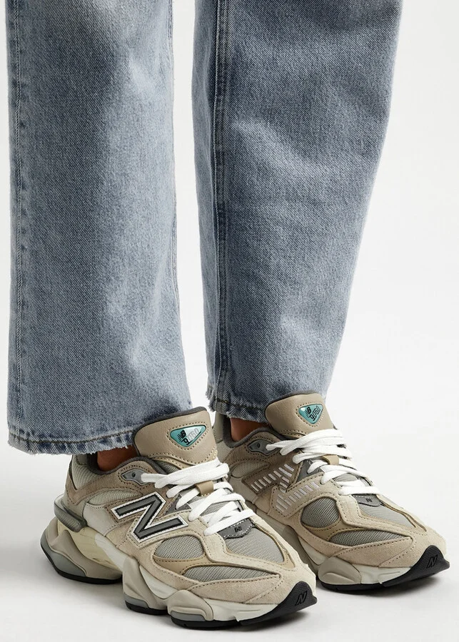 New Balance 9060 Panelled Mesh Sneakers - Image 5