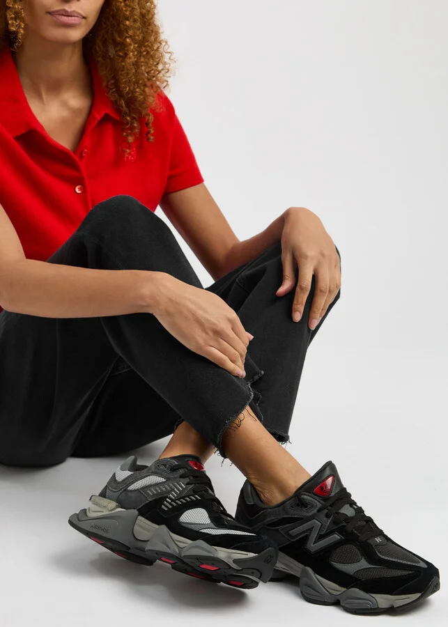 New Balance 9060 Panelled Mesh Sneakers - Image 5
