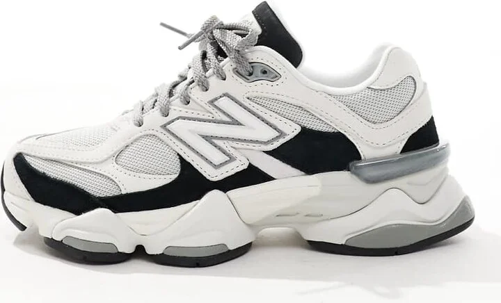 New Balance 9060 sneakers in white and black - Image 4