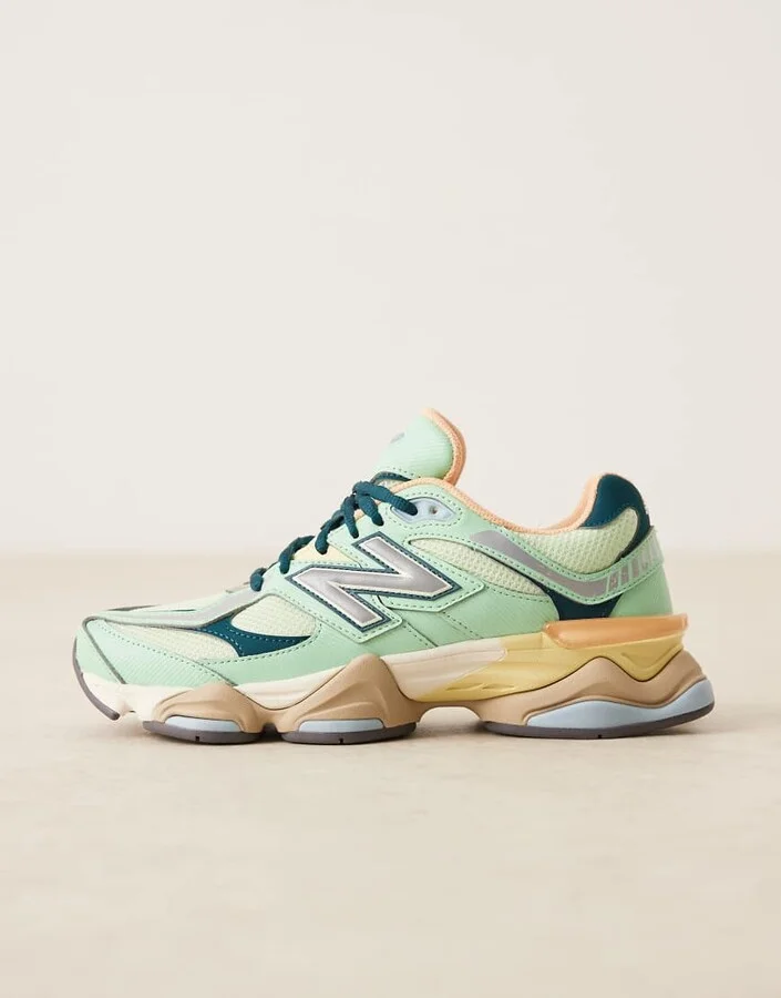 New Balance 9060 Unisex sneakers in green multi - Image 2