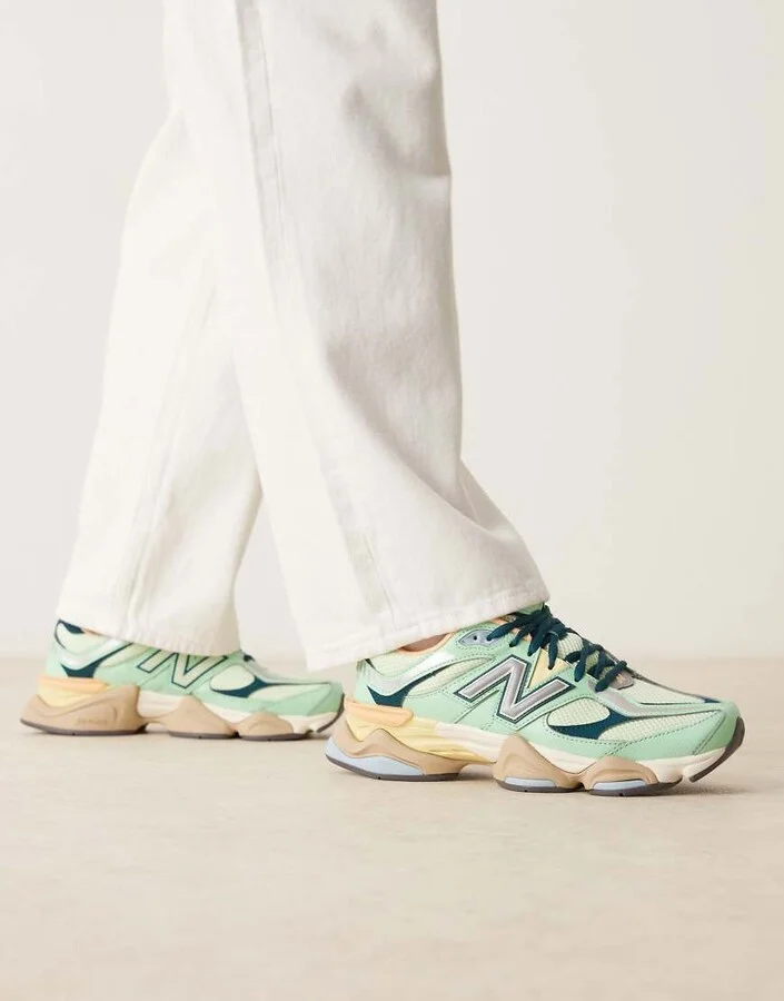 New Balance 9060 Unisex sneakers in green multi - Image 3