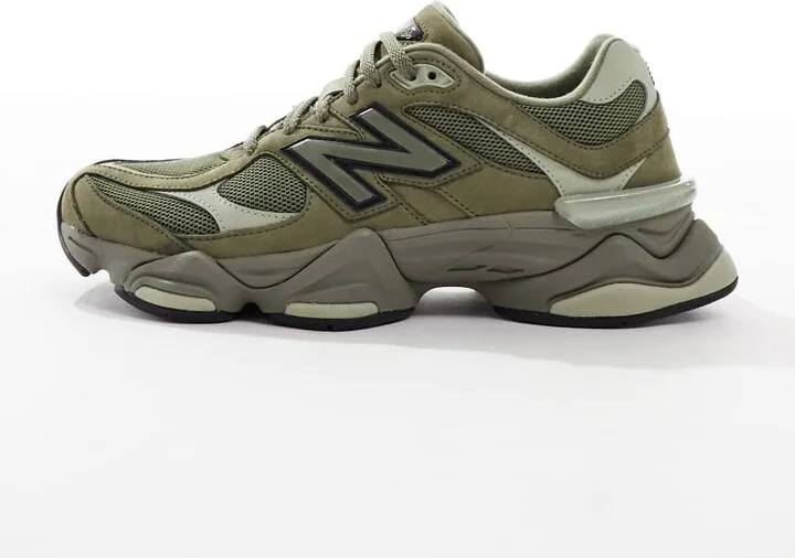 New Balance 9060 Unisex sneakers in khaki green - Image 2