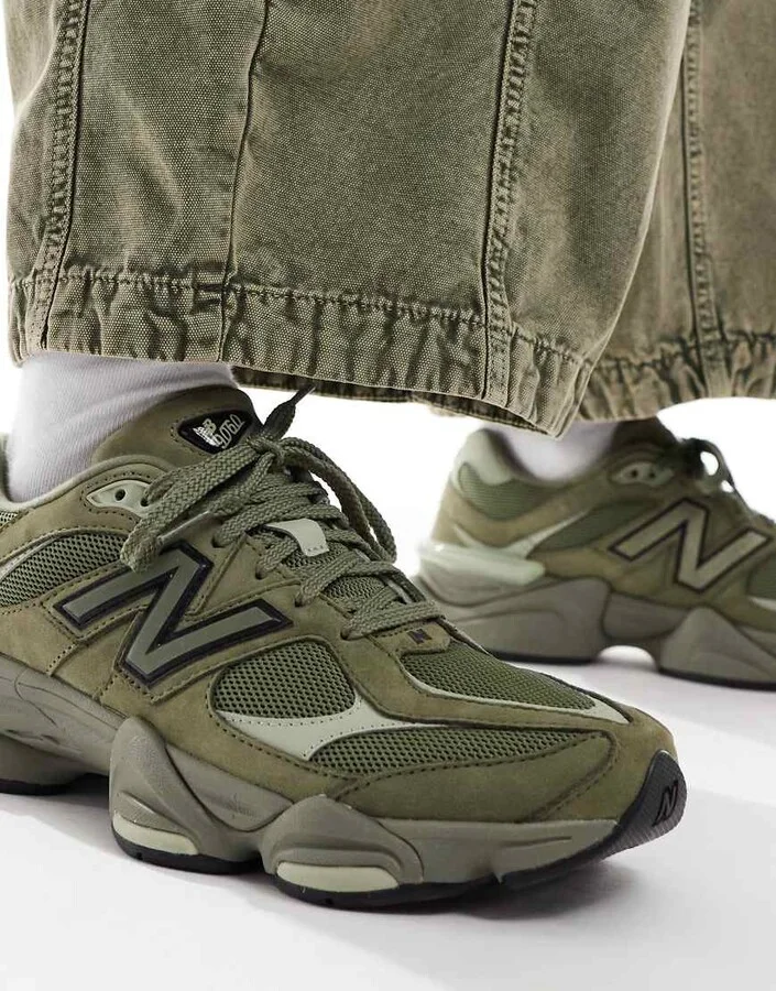 New Balance 9060 Unisex sneakers in khaki green - Image 4
