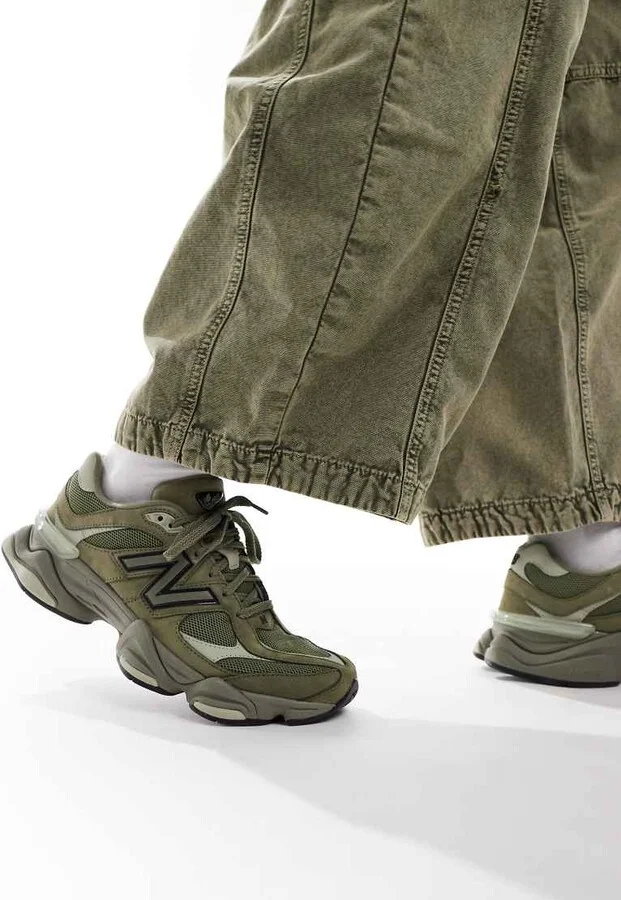 New Balance 9060 Unisex sneakers in khaki green
