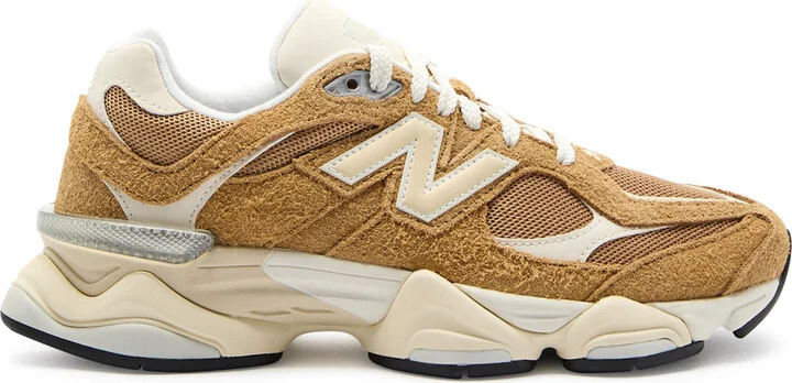 New Balance 9060 Women's Panelled Mesh Sneakers Peach UK8