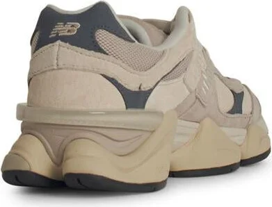 New Balance '9060E' Ivory Leather Blend Sneakers - Image 3