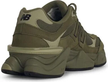 New Balance '9060Z' Green Leather Blend Sneakers - Image 3