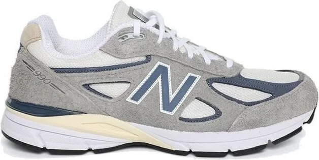 New Balance 990v4 Logo Patch Sneakers