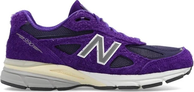 New Balance 990v4 Logo Patch Sneakers