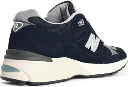 New Balance '991V2' Black Fabric Blend Sneakers - Image 3