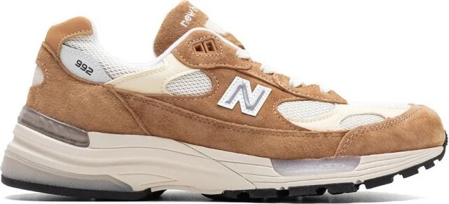 New Balance 992 Logo Patch Lace-Up Sneakers