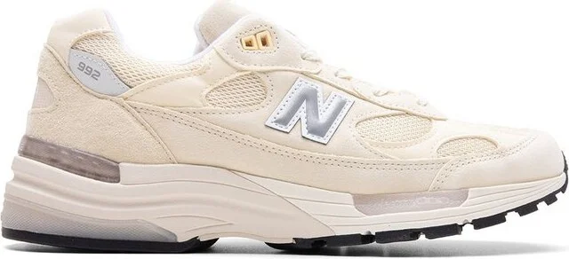 New Balance 992 Logo Patch Lace-Up Sneakers