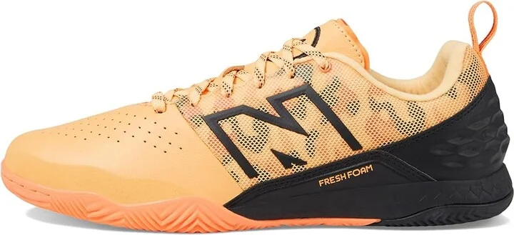 New Balance Audazo Pro In V6 Soccer Cleats Shoes White Peach/Mango : US Men's 7.5 - Women's 9 D - Medium, Leather/Rubber - Image 5