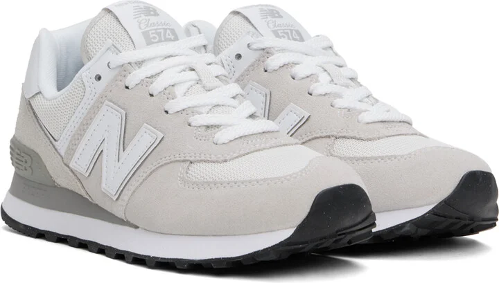 New Balance Beige 574 Core Sneakers - Image 4