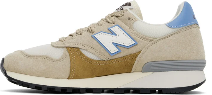 New Balance Beige & Blue 475 Sneakers - Image 3