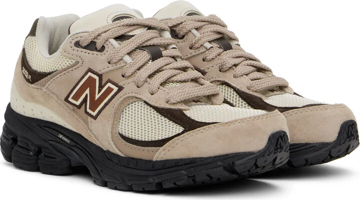 New Balance Beige & Off-White 2002R Sneakers - Image 4