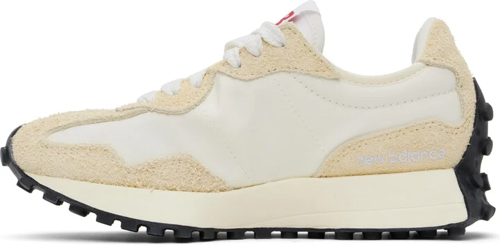 New Balance Beige & Off-White 327 Sneakers - Image 3