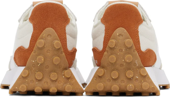 New Balance Beige & Orange 327 Sneakers - Image 2