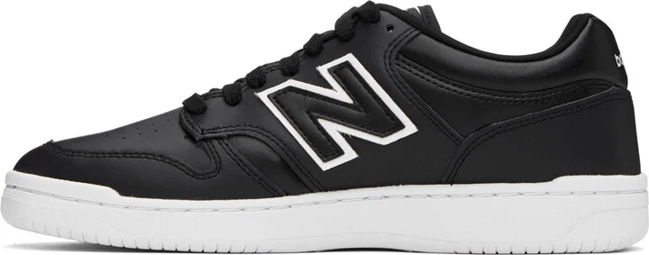 New Balance Black 480 Sneakers - Image 3
