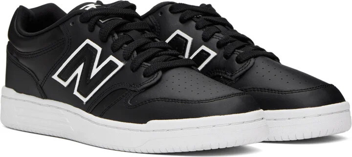 New Balance Black 480 Sneakers - Image 4