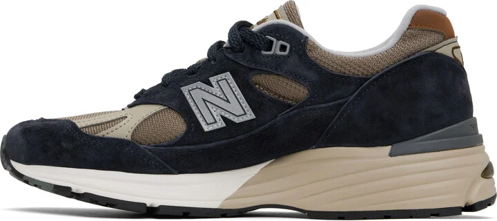 New Balance Black & Beige 'Made in UK' 991v2 Sneakers - Image 3