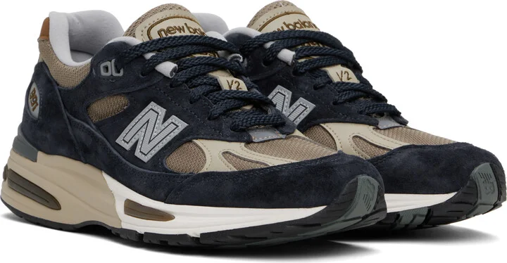 New Balance Black & Beige 'Made in UK' 991v2 Sneakers - Image 4