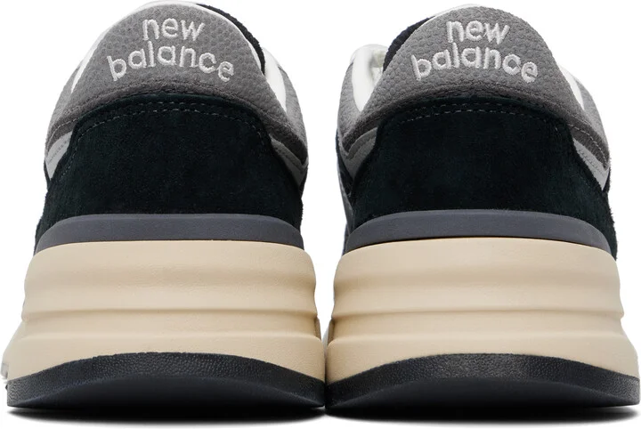 New Balance Black & Gray 997R Sneakers - Image 2