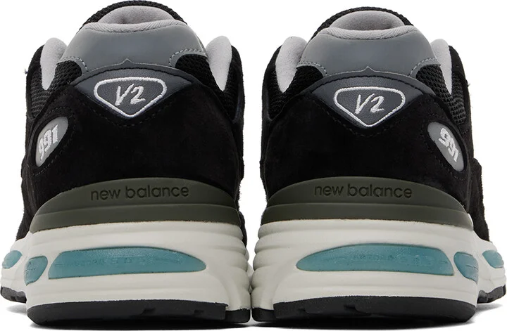 New Balance Black 'Made in UK' 991v2 Sneakers - Image 2