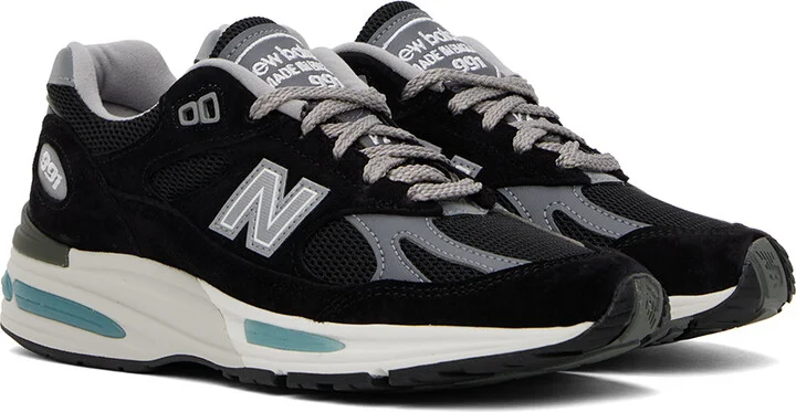 New Balance Black 'Made in UK' 991v2 Sneakers - Image 4