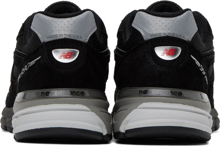 New Balance Black Made in USA 990v4 Sneakers - Image 2