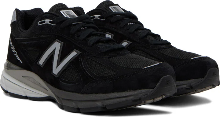 New Balance Black Made in USA 990v4 Sneakers - Image 4