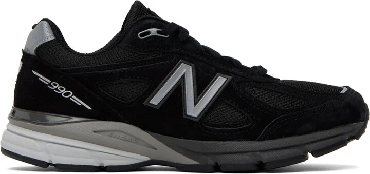 New Balance Black Made in USA 990v4 Sneakers