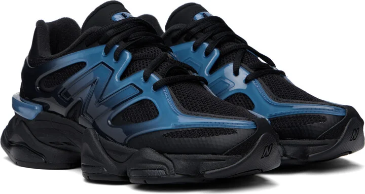 New Balance Black & Navy 9060 X Sneakers - Image 4